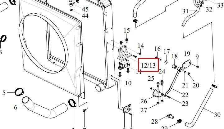 «Левый кронштейн радиатора CA6DL 1302027-70U/A» – №1