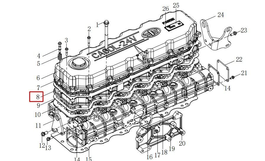 «Проставка ГБЦ CA6DL 1003061B621-0000» – №1