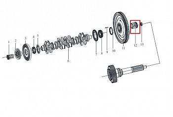 «Болт маховика CA6DL 1005071K29D» – №1