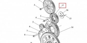 «Шестерня распредвала CA6DМ (промежуточная) 1006070-81D» – №1