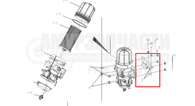 «Кронштейн сепара FAW J6 E-5 1105121-14BJ/A» – №1