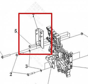 «Скоба задней петли L 5001181-2017/D » – №1