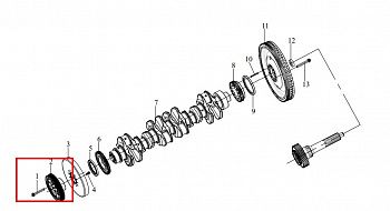 «Шкив коленвала CA6DM2 1005046-M10-01085» – №1