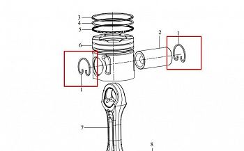 «Кольцо стопорное поршневого пальца CA6DM2 1004019-81D» – №1