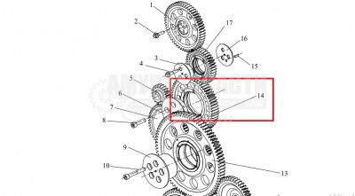 «Шестерня распредвала CA6DM2 (малая) 1006060-81D» – №1