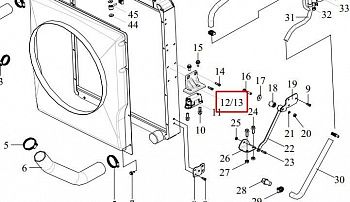 «Левый кронштейн радиатора 1302027-70U/A» – №1