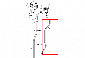 «Шланг сапуна CA6DL 1014022-630-0000» – №1