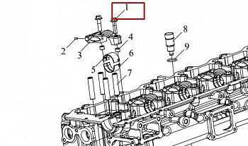 «Болт крепления бугеля распредвала DM Q1841045» – №1