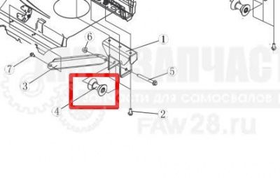 «Гидрозамок и втулка опрокидывания кабины J7 5001435-B90/F» – №1