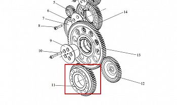 «Шестерня коленвала CA6DM2 1005037-81D» – №1