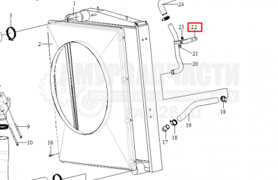 «Держатель трубок радиатора DM 1311083-61C» – №1