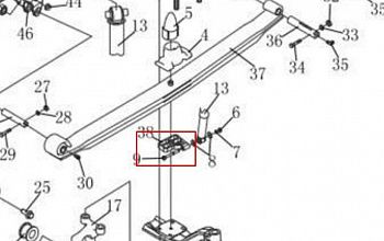 «Кронштейн переднего амортизатора Faw L/R J7 2905430-2000/C 2905425-2000/C» – №1