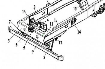 «Траверса ДВС передняя J6 8х4 2801090-76A/B» – №1