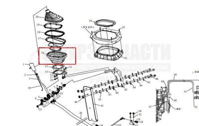 «Пыльник кулисы нижний FAW J6 1703046-61B» – №1