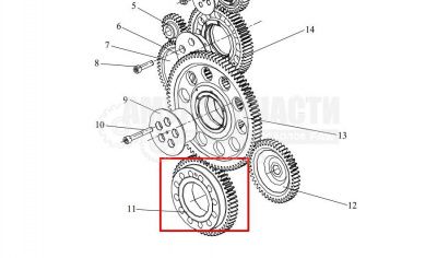«Шестерня коленвала CA6DM2 1005037-81D» – №1