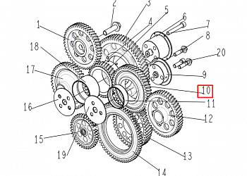 «Шестерня распредвала CA6DL (промежуточная) 1006061-29D» – №1
