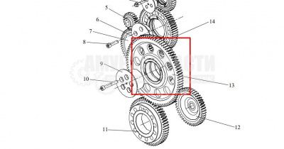 «Шестерня распредвала CA6DМ (большая) 1006040-81D» – №1