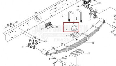 «Подушка отбойник передней рессоры 2902432-40/С» – №1