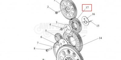 «Шестерня распредвала CA6DM2 (промежуточная) 1006070-81D» – №1