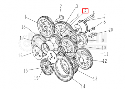 «Шестерня распредвала CA6DL (малая) 1006042-29D» – №1