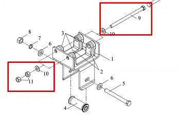 «Болт гайка гидрозапора кабины J6 5001436-A01 Q40112 CQ34112» – №1