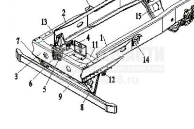 «Траверса ДВС передняя J6 8х4 2801090-76A/B» – №1