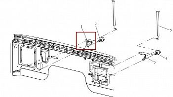 «Кронштейн амортизатора капота нижний правый 5302445-АО1» – №1