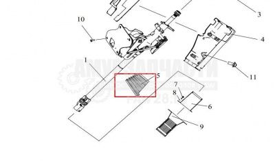 «Пыльник рулевой колонки верхний FAW J6 3403049-10W» – №1