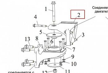 «Кронштей ДВС передний L/R 1001031B600-070A» – №1