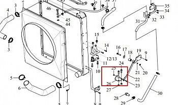 «Кронштейн крепления радиатора 1302043-14B/A» – №1