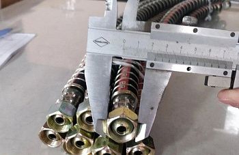 «Шланг тормозной передний гайка/гайка М21/24 Faw J6 3506040-1051, 3506030-60A» – №1