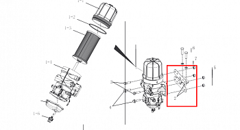 «Кронштейн сепара FAW J6 E-5 1105121-14BJ/A» – №1