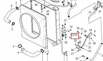 «Правый кронштейн радиатора CA6DL 1302028-70U/A» – №1