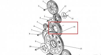 «Шестерня распредвала CA6DМ (малая) 1006060-81D» – №1