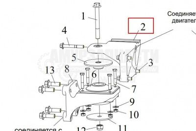 «Кронштей ДВС передний L/R 1001031B600-070A» – №1