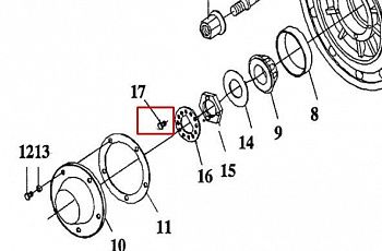 «Винт передней ступицы 3001066-AOS» – №1