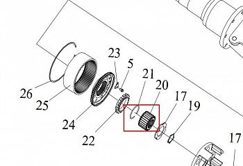 «Шестерня солнечная полуоси 2405021-А6Е» – №1