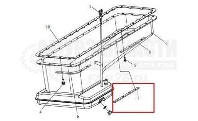 «Планка масляного поддона CA6DM2 1009023AM54-082T» – №1