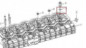 «Кольцо уплот. стакана форсунки Faw J7 1003028C29D» – №1