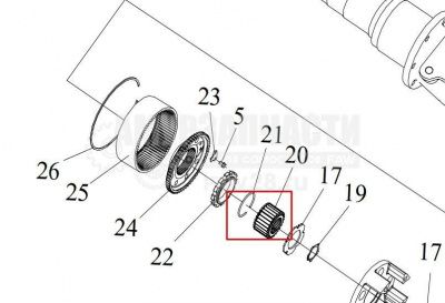 «Шестерня солнечная полуоси 2405021-А6Е» – №1