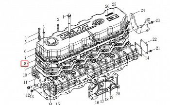 «Прокладка проставки крышки клапаннов CA6DL 1003060-48D» – №1