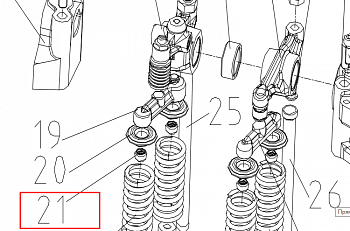 «Сухарь клапана CA6DL 1007028-29D» – №1