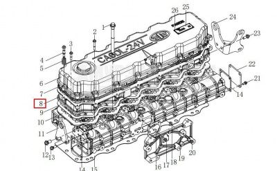 «Прокладка проставки крышки клапаннов 36D 1003060-48D» – №1