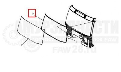 «Уплотнитель лобового стекла FAW J6 5206022-D03/A» – №1