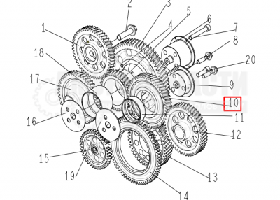 «Шестерня распредвала CA6DL (промежуточная) 1006061-29D» – №1
