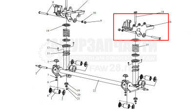 «Кронштейн торсиона кабины верхний L 5001091-AO1» – №1