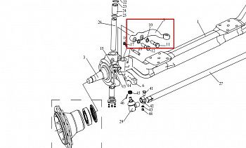 «Сошка (рычаг) рулевая продольной тяги (верхняя) FAW J6 2019 3001034-14B/C» – №1