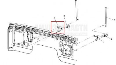 «Кронштейн амортизатора капота нижний правый 5302445-АО1» – №1
