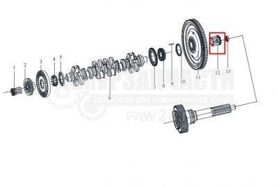 «Болт маховика CA6DL 1005071K29D» – №1
